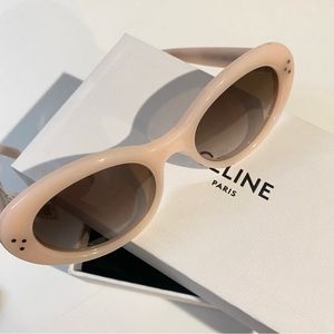 Celine Oval Pink Sunglasses
